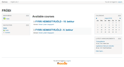 Desktop Screenshot of moodle.seltjarnarnes.is