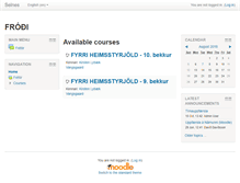 Tablet Screenshot of moodle.seltjarnarnes.is